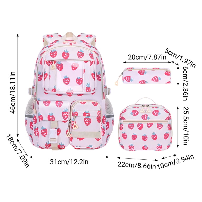 Tunhigl 3-Piece Backpack Set, Large Capacity Casual Daypack  display picture 2