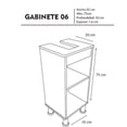 thumbnail image 5 of Gabinete De Baño para Lavabo Sin Ovalin Moderno Minimalista (Nogal Neo) DECOMOBIL GABINETE PARA BAÑO, 5 of 5