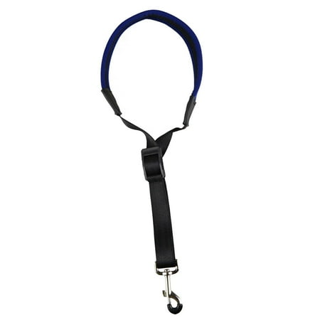 Saxophone Strap Sax Neck Strap for Sax Player Adjustable Neckband Easily Install or Remove with Metal Swivel Snap Lightweight Breathable Blue