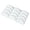 White A, variant on Realistic Banana-Shaped Mold, Oimcto Flexible & Sturdy for Fondant, Chocolate, Ice Cubes, Resin Crafts, Dishwasher Safe, Friendly Baking Tool, 12 Small Banana
