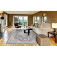 thumbnail image 3 of Concord Global 45565 5 ft. 3 in. x 7 ft. 7 in. Lara Center Medallion - Grey, 3 of 3
