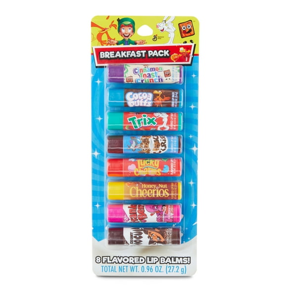 Breakfast Cereal Flavored Lip Balm, 8 Count