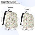 thumbnail image 3 of Bixox Summer Beach Gnomes Printing Canvas Backpack Lightweight Casual Travel Backpack School Backpack Fits 15.6 Inch Notebook, 3 of 5
