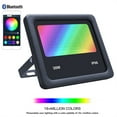 thumbnail image 3 of BeesClover Colorful LED Flood Lights 20W/30W/50W 1.6 Million Colors Adjustable Smart Bluetooth-Compatible Floodlight, 3 of 7