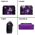 thumbnail image 5 of Pzuqiu Purple Butterfly Leather Crossbody Bag with Chain Strap Practical Lightness Exquisite Quilted Leather Crossbody Bags for Women Trendy Fashion Gifts for Women, 5 of 7