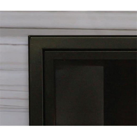 Empire DF602VBL 1.5 in. Beveled Decorative Fireplace Frame, Matte Black