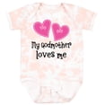 thumbnail image 3 of Inktastic My Godmother Loves Me Hearts Girls Baby Bodysuit, 3 of 5