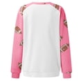 thumbnail image 4 of Gkeoshab Womens Sweaters Women's Long-Sleeve Loose-Fit Round-Neck Sweater for Fall and Winter Hot Pink XL, 4 of 4
