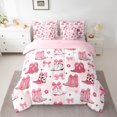 thumbnail image 2 of Castle Fairy Pink Bow Boots Twin Bedding Sets,Western Cowgirl Bedding Comforter Set, 2 of 8