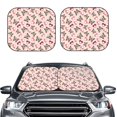 thumbnail image 6 of Lsque Beautiful Butterflies and Hearts 2 PCS Windshield Sun Shade | CarFoldable Window Covers | Car Accessories Reflect UV for Universal Cars SUV Truck | Large, 6 of 7