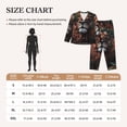 thumbnail image 4 of Wukai Lion Forest Crown Print Women's Pajama Set,PJ Set,Lounge Sets For Women Soft Long Sleeve Sleepwear Comfort and Style-X-Large, 4 of 7