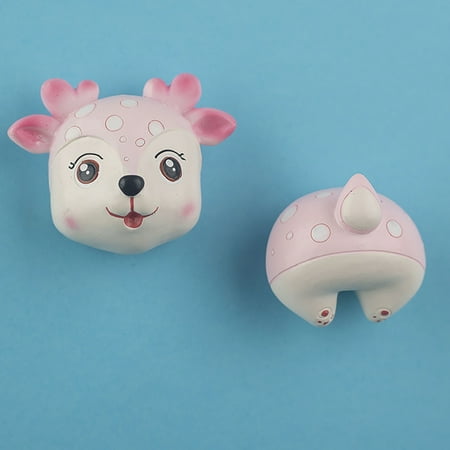 

2Pcs Fridge Magnets Strong Suction Home Decoration Synthetic Resin Cartoon Animal Dishwasher Magnet Stickers Kitchen Gadget