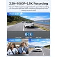 thumbnail image 3 of Tarjeta Dash Cam AZDOME M550 de 3 canales 4K+2.5K WiFi GPS de 64 GB, 3 of 9