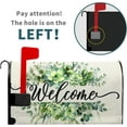 thumbnail image 4 of Spring Welcome Magnetic Mailbox Cover 21x18in Farmhouse Green Floral Wreath Spring Summer Post Box Cover for Home Outdoor, 4 of 6
