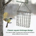 thumbnail image 5 of 2PCS Outdoor Suet Cage Bird Feeder, Wild Bird Feeder, Single Suet Cake Capacity, Fruit and Suet Feeder Style for Outside Hanging (Black), 5 of 5