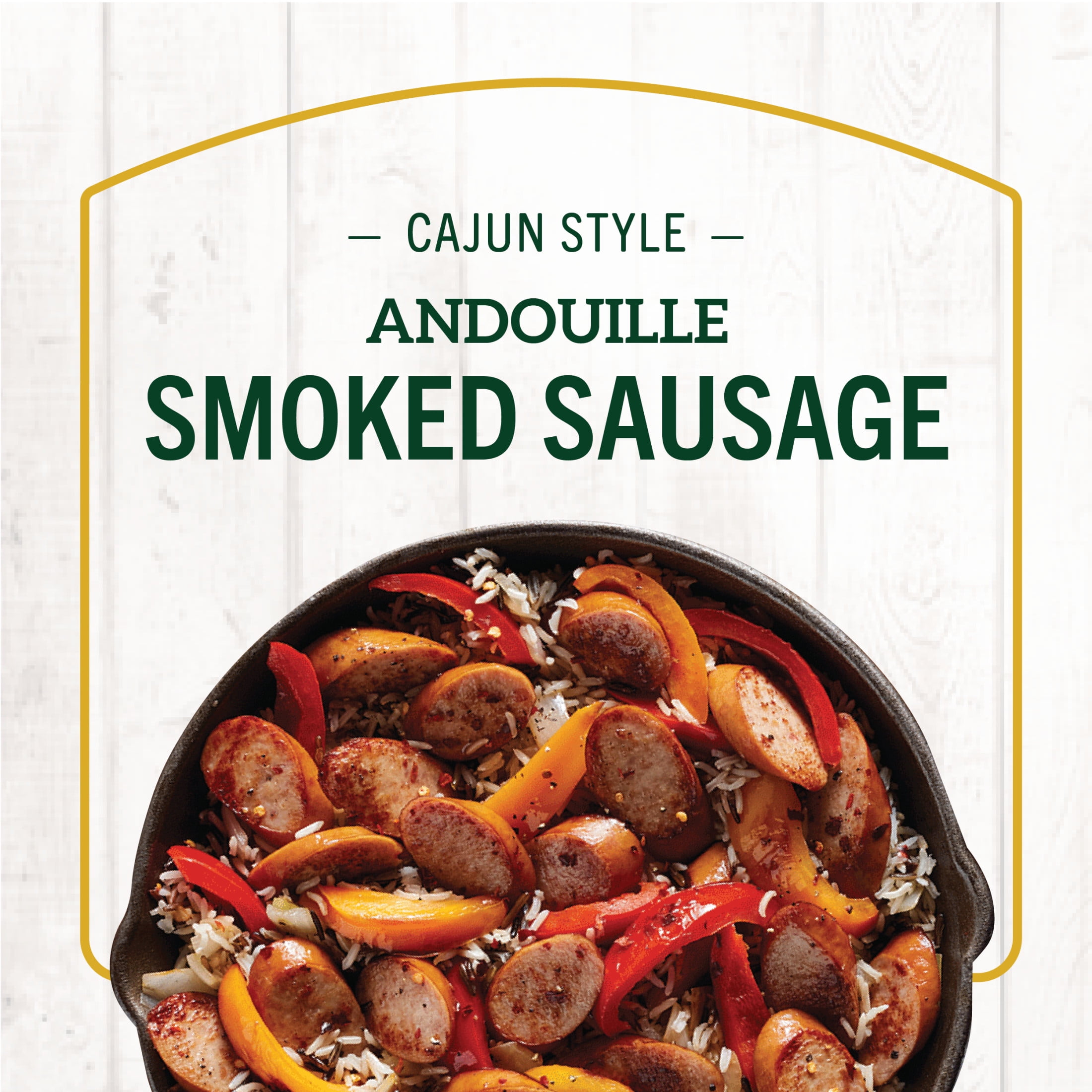 Hillshire Farm Cajun Style Andouille Smoked Sausage Rope, 13 oz (Refrigerated)