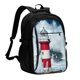thumbnail image 1 of Disketp Circular Lighthouse Mochila de Viaje Estampada para Laptop con Puerto de Carga USB, Mochila Impermeable para Computadora – Regalo para Hombres y Mujeres, 1 of 7