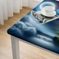 thumbnail image 4 of nygtbtfer Table Cloth Rectangle Tablecloth Outdoor Washable Winkle and Stain Resistant Spandex Table Cover for Kitchen Dining Tabletop Decoration, 4 of 7