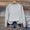 Gray, variant on Sweatshirt Womens Pullover for Womens Crewneck Long Sleeve Solid Color Fashion Athletic Top Plus Size Fall Winter Trendy Party Outdoor Workout Blouse Comfortable,Gray