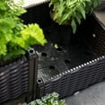 thumbnail image 5 of Barton 2-Piece Raised Garden Bed Planter Box with Self-Watering Design and Drainage Holes, Brown, 5 of 6