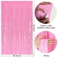 thumbnail image 2 of Cortinas de fondo con flecos BOMSI, color rosa, serpentinas para fiestas, 2 of 7