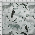 thumbnail image 4 of oneOone Cotton Poplin Black Fabric Tropical Aminal With Leaves Sewing Craft Projects Fabric Prints By Yard 42 Inch Wide, 4 of 4