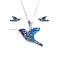 thumbnail image 1 of Juego Zvezda Colibrí color Azul plata .925 Zvezda ZJU-FIG-COL-C, 1 of 7
