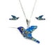 thumbnail image 1 of Juego Zvezda Colibrí color Azul plata .925 Zvezda ZJU-FIG-COL-C, 1 of 7