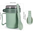 thumbnail image 5 of Dishwasher and Freezer Safe Soup Containers with Lids, Microwave Soup Mugs for Quick Heating, Reusable, Non-Slip Design, Portable Soft Rubber Strap for Easy Carry, Compact for Home, Office Use (Green), 5 of 5
