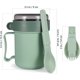 thumbnail image 5 of Recipientes para sopa reutilizables con tapa, tazas para sopa aptas para microondas para calentar fácilmente, material apto para alimentos, ventilación para liberación de vapor, sellado contra fugas,, 5 of 5