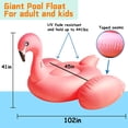 thumbnail image 4 of Pool Float TURNMEON 102 con forma de flamenco gigante inflable para 2 a 4 personas, 4 of 5