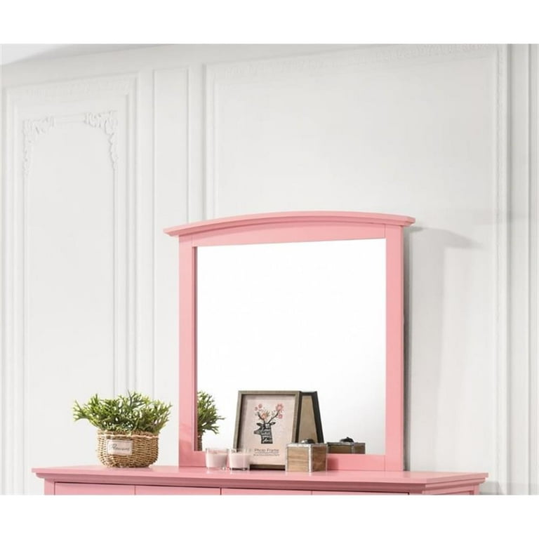 Home Square 2-Piece Bedroom Furniture Set with Matching 8-Drawer Dresser and Mirror in Pink - Walmart.com Home Square 2-Piece Bedroom Furniture Set with Matching 8-Drawer Dresser and Mirror in Pink - Walmart.com