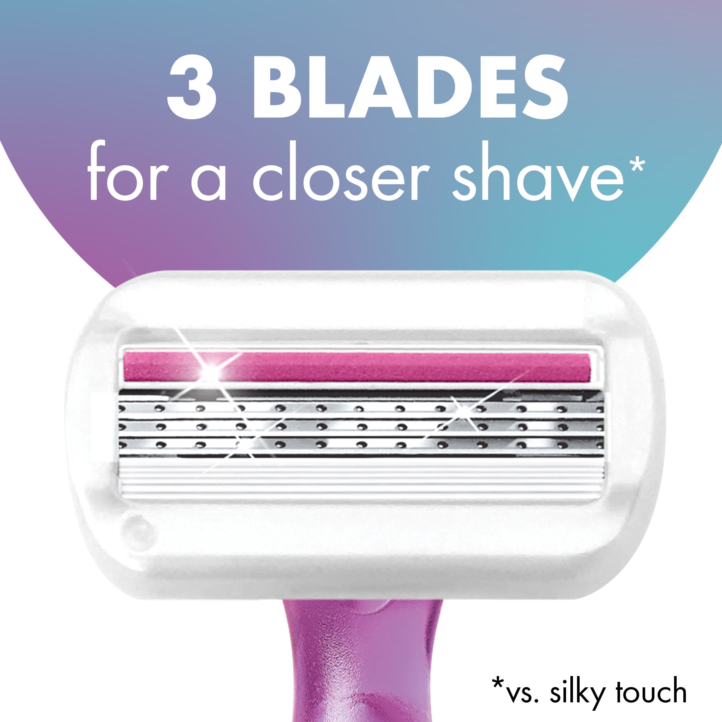 BIC Soleil Sensitive Women's 3-Blade Manual Razor, 5 Count, Assorted