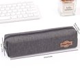 thumbnail image 4 of Large Pencil Case, Zippered Pencil Box, Dirt-resistant, Large Capacity, for Academy Supplies, Art Tools, and Workspace Organization, Black and Gray, by FAJHHA, 4 of 7