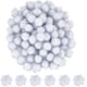 thumbnail image 1 of 120 bolas de pompones con purpurina, 20 mm, de fibra blanca, suaves, esponjosas y redondas, para decoración., 1 of 9