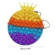 thumbnail image 4 of Bolsa De Mensajero Con Corona De Burbujas De Empuje, Juguete De Descompresión De Silicona Portátil, Bolsa Cruzada De Burbujas De Extrusión, Regalo Maravilloso Para Los Mejores Amigos Scienceny AP006188-01, 4 of 6