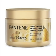 Pantene Leave in Conditioner Miracle Rescue, Curl Define and Shine, 10.1 fl oz