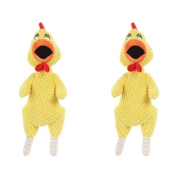 Juguete de peluche para perros, juguete de peluche de color piña, juguetes para masticar mascotas, para juguetes de peluche duraderos de tamaño grande y mediano 2 piezas(C) oso de fresa Electrónica