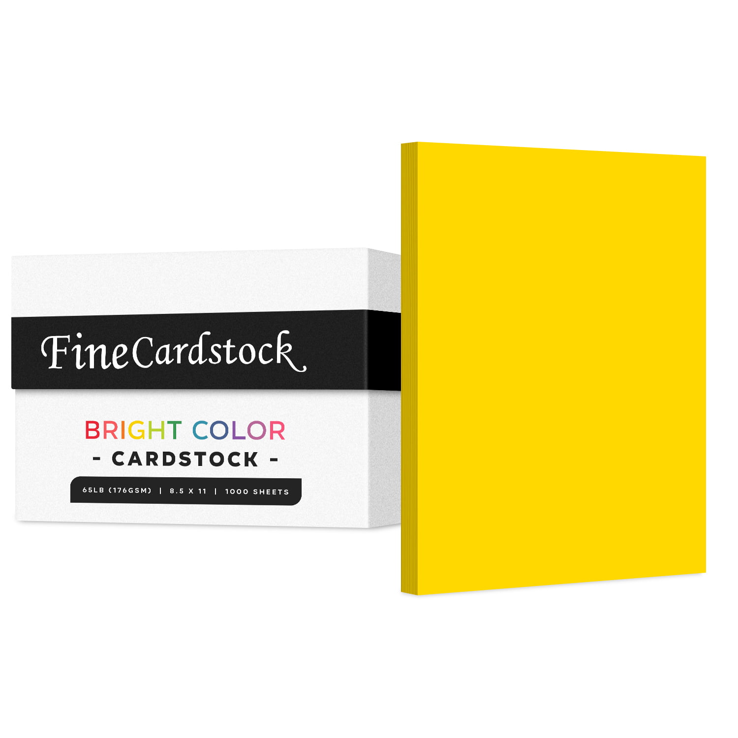 Perfect for School Supplies Acid & Lignin Free 11 x17 Superior Thick 65-lb Cardstock Premium Colored Card Stock Paper Yellow 50 Sheets Per Pack Arts and Crafts 