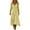 Yellow, variant on SETOOFF Women V Neck Long Sleeve Maxi Dress Loose Flowy Solid Color Split Side Long Tunic Dress Casual Vacation Beach Travel Daily Dress