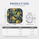 thumbnail image 3 of Balery Hand Drawn Citrus Fruits Elegant Lemons Parasol para parabrisas de coche de 2 piezas | Parasol plegable para parabrisas delantero de coche para la mayoría de sedanes-Small, 3 of 6