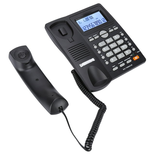 Teléfono Fijo Con Sonido Claro, Conjunto De Extensión Con Cable, Teléfono Con Cable Con Altavoz Para Calculadora Telefónica