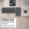 thumbnail image 4 of Kitchen Mat Cushioned Kitchen Rugs Non-Skid Waterproof Kitchen Mats and Rugs Comfort Standing Mat for Kitchen, Floor, Office, Sink, Laundry, 19.7 X 31.5”+19.7 X 47.2”, 4 of 8