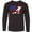 AB-Black, variant on Inktastic Snowboarding Us Flag Long Sleeve Youth T-Shirt