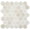Beige, variant on The Tile Life Eterna Hex 2" x 2" Shabby Green Glass Mosaic Floor and Wall Tile 1 Sheet