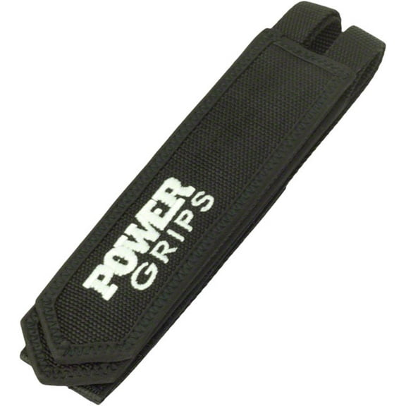 Power Grips Fat Straps Black/White Compatible With Most Flat Pedals