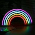 Kqegk Rainbow Neon Signs LED Lighting Art Decorative Lights Wall Decor For Party Kids