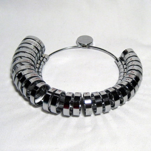 Ring Sizer Gauge Jewelers Finger Sizing Jewelry Tool 1 To 15 Wide Metal Tool Us