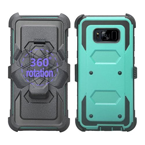 Coverlab Galaxy Note 8 Case Samsung Note 8 shock Proof Heavy Duty Belt Clip Holster incl. Full Screen Temper Glass Full Body Coverage Rugged Prot