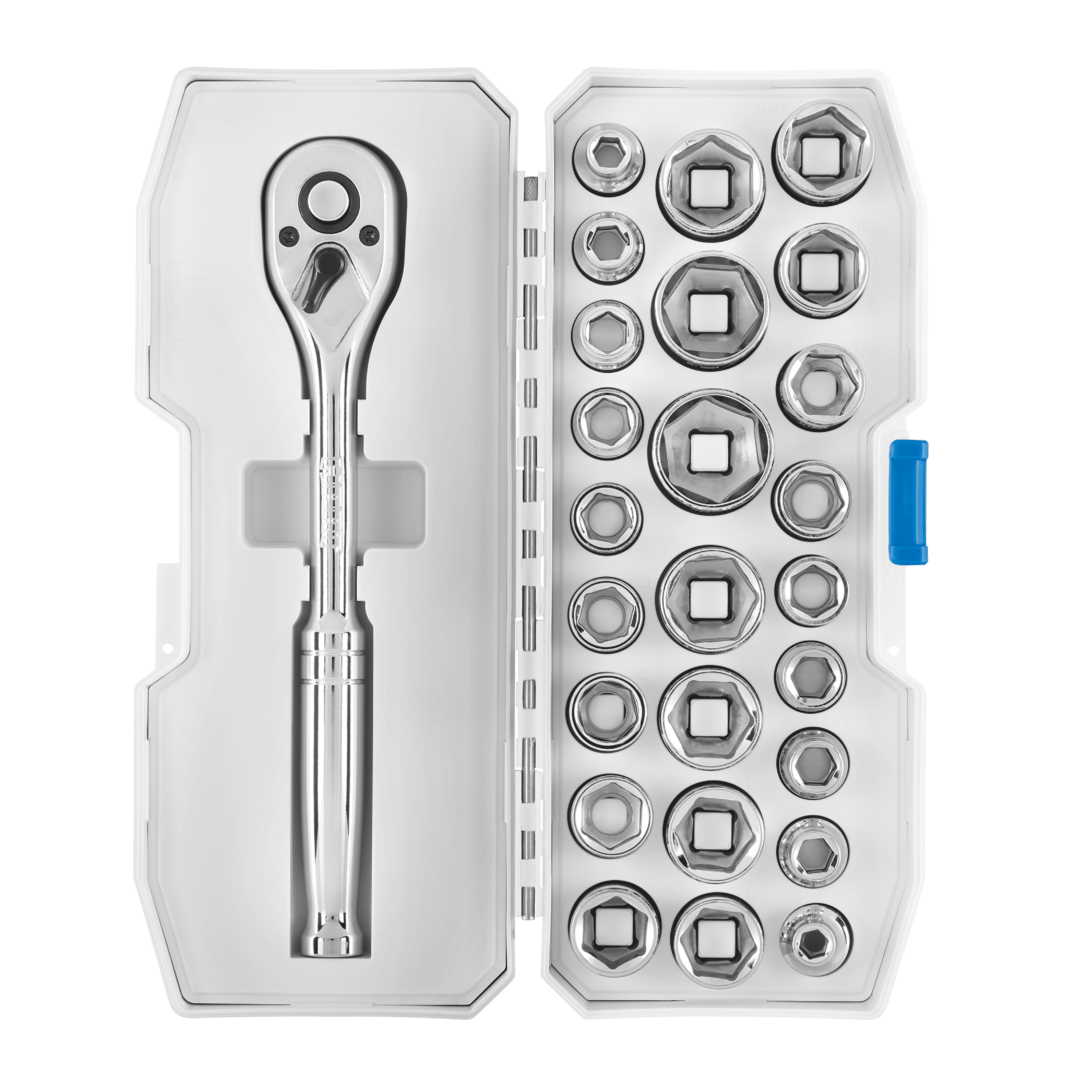 HART 26-Piece 3/8-inch Mechanics Tool Set Chrome Finish Silver